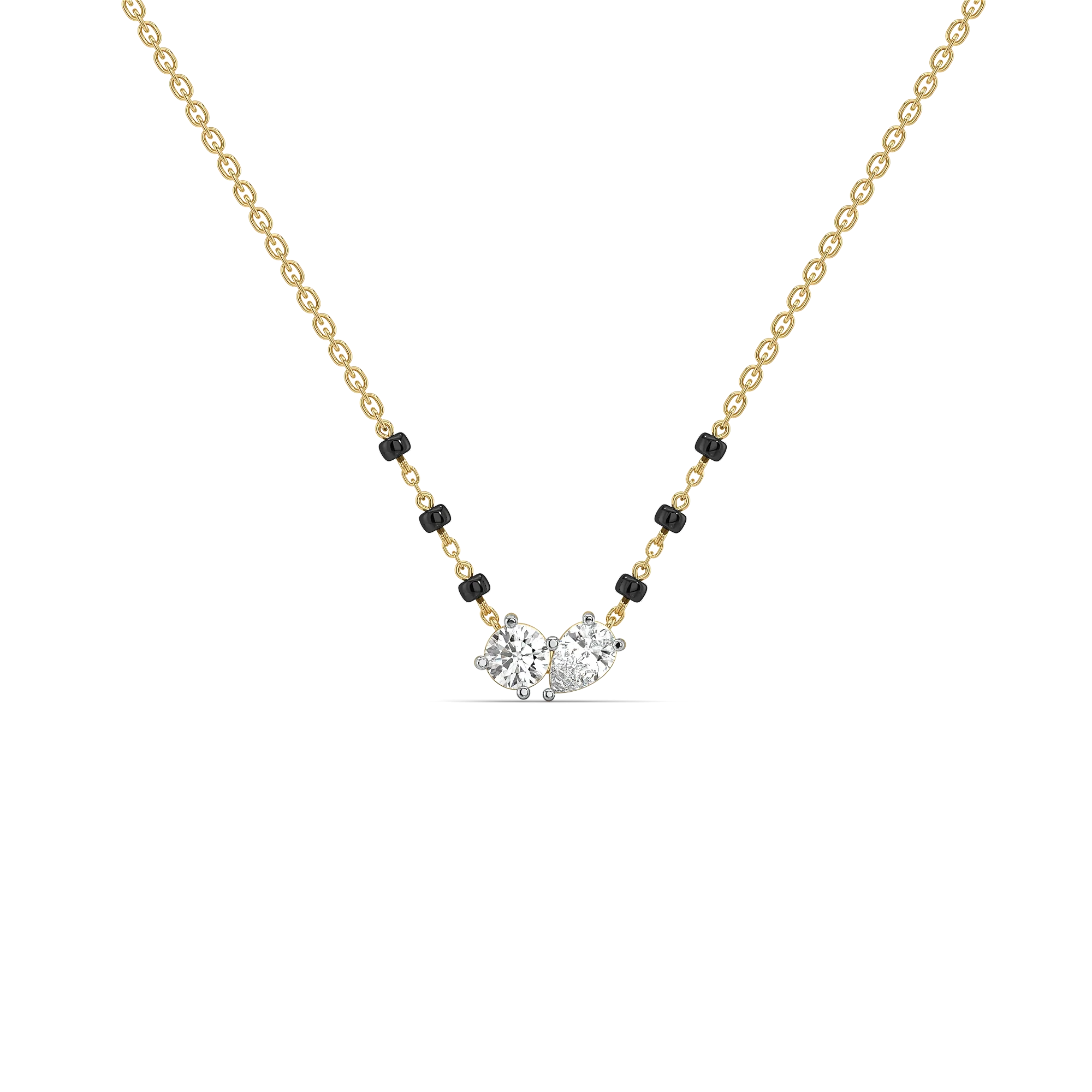 Soul Promise - Pure Gold Lab Diamond Mangalsutra Necklace Main image