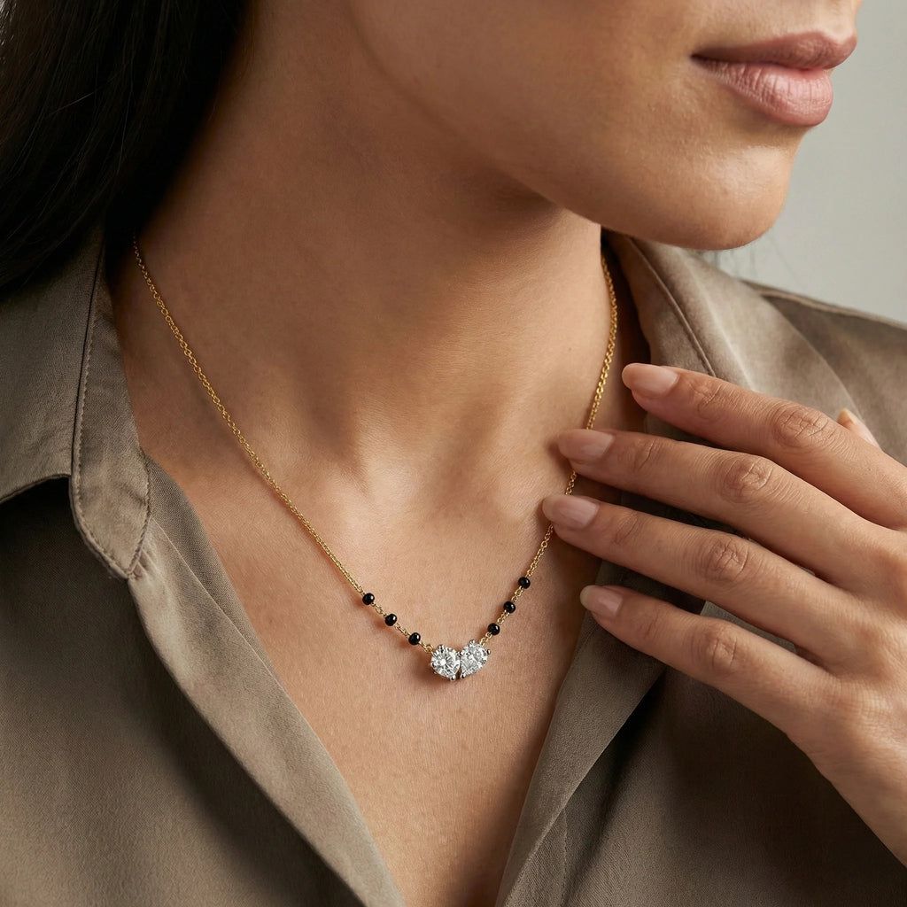 Soul Promise - Pure Gold Lab Diamond Mangalsutra Necklace