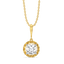 Solitaire Shine - Pure Gold Lab Diamond Pendant