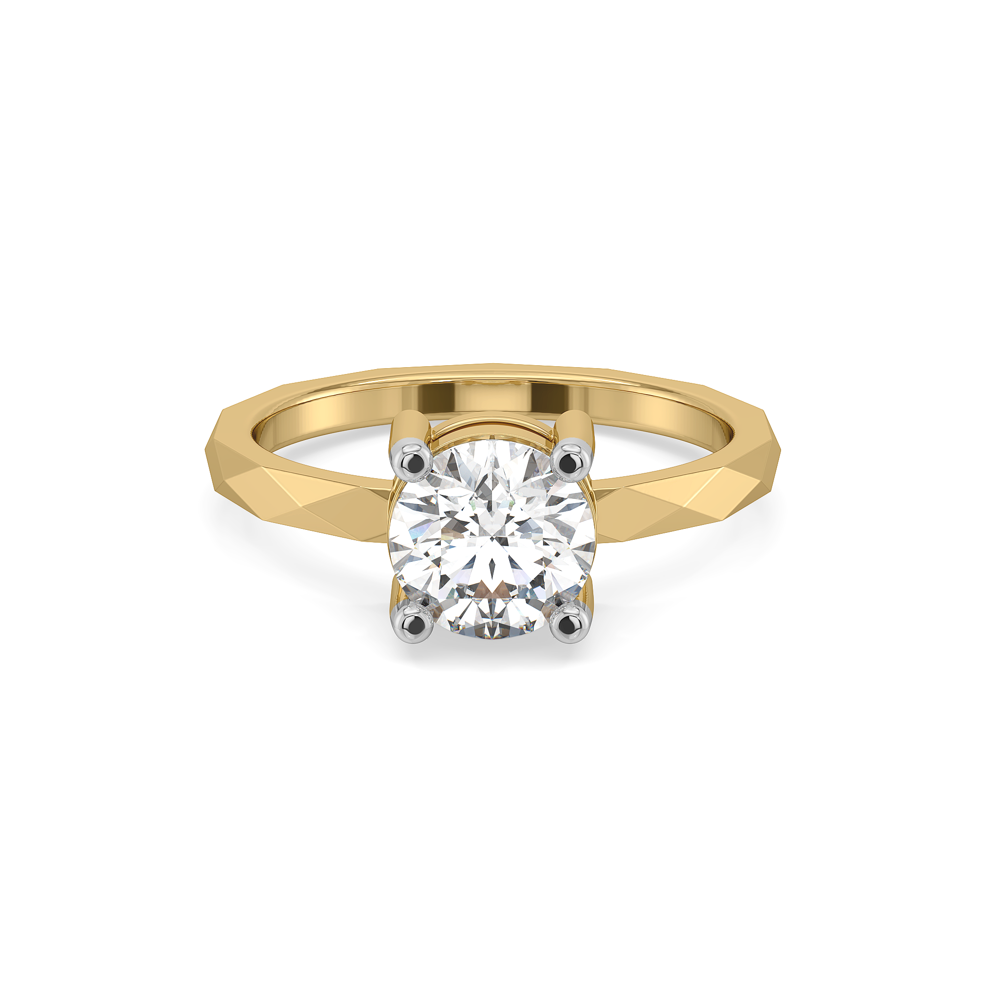Solitaire Shine - Pure Gold Lab Diamond Ring Secondary image