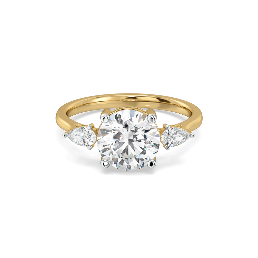 Sunlit Tear - Pure Gold Lab Diamond Ring