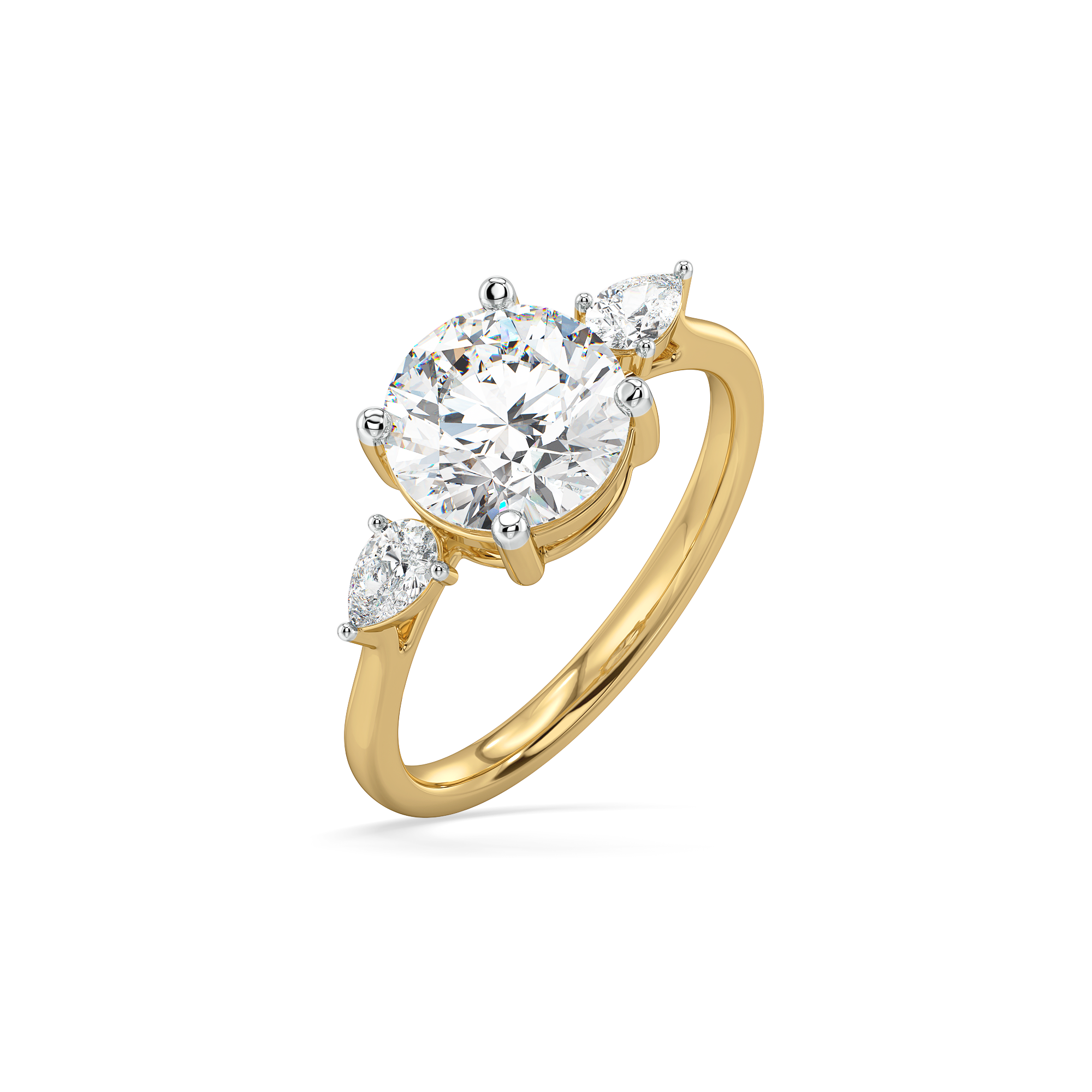 Sunlit Tear - Pure Gold Lab Diamond Ring Main image