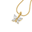 Fluttered Grace - Pure Gold Lab Diamond Pendant