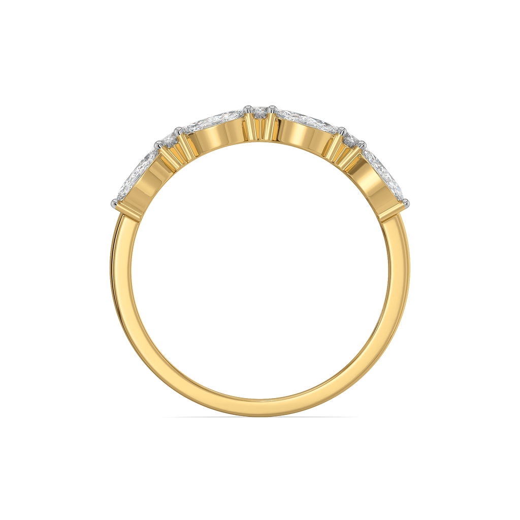 Queen’s Crown  - Pure Gold Lab Diamond Ring