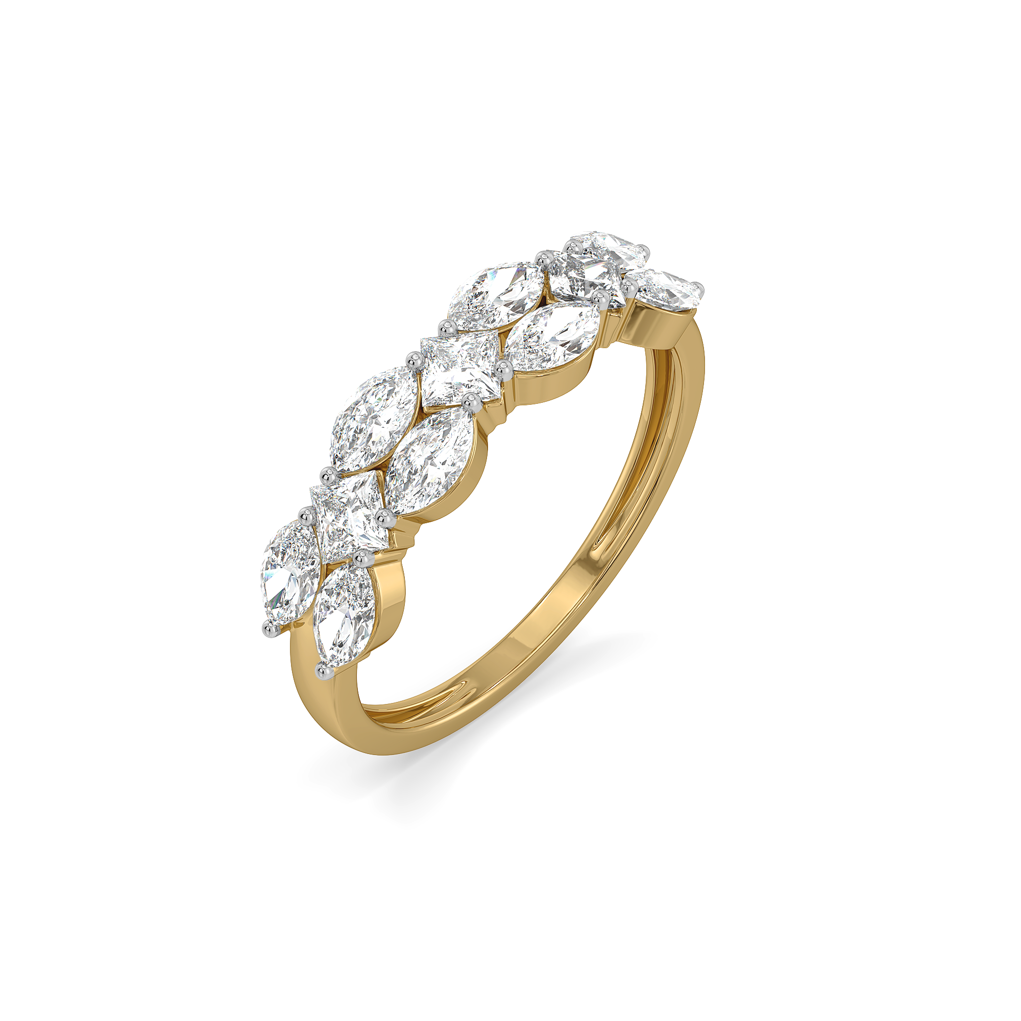 Queen’s Crown  - Pure Gold Lab Diamond Ring Main image