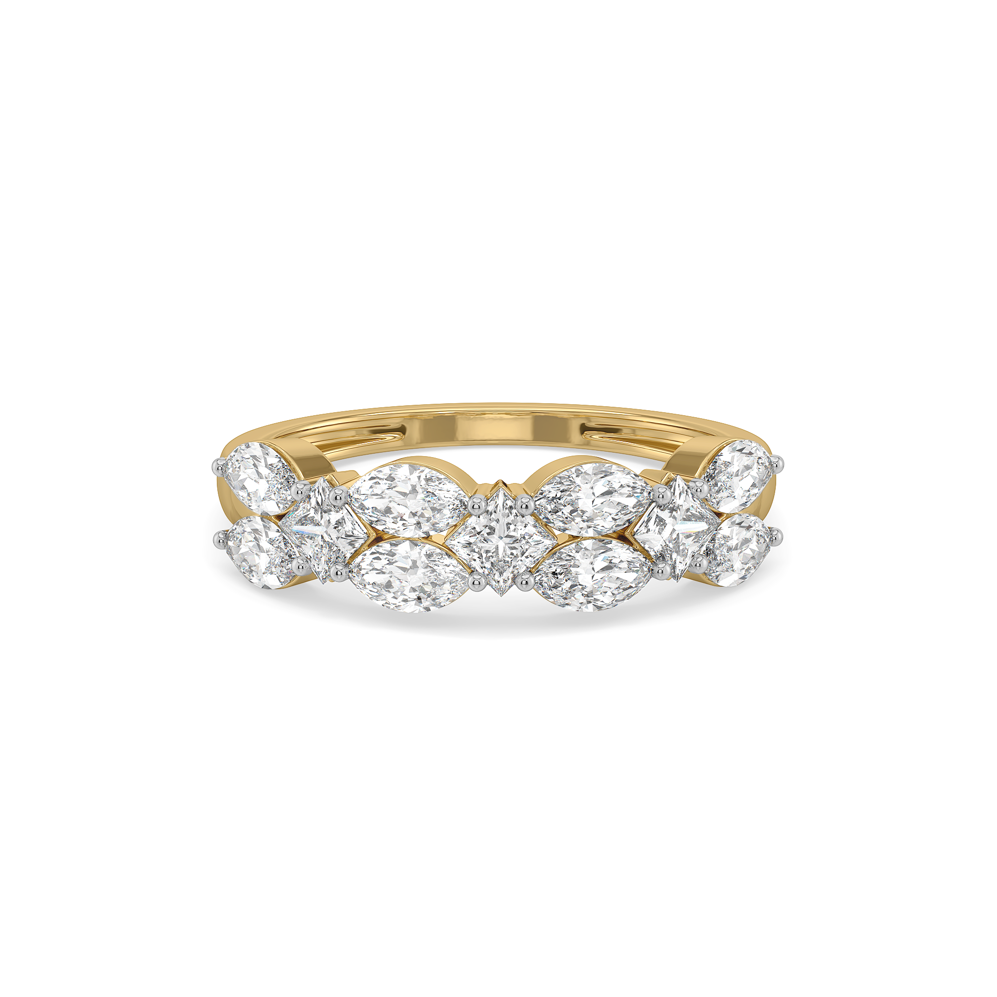 Queen’s Crown  - Pure Gold Lab Diamond Ring Secondary image