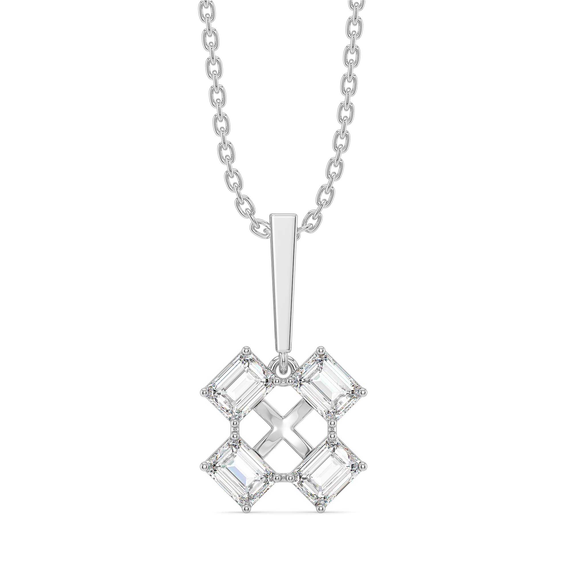 Majestic Emeralds - Pure Gold Lab Diamond Pendant