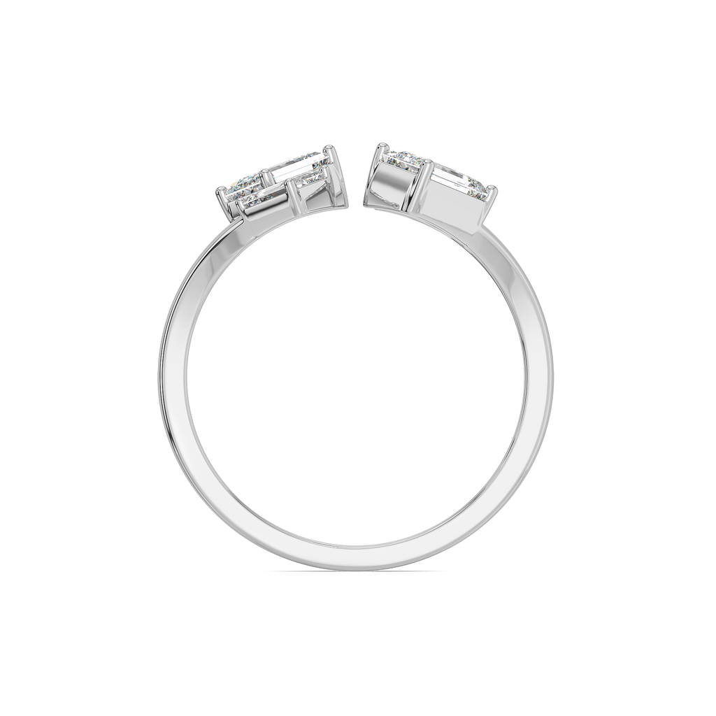Majestic Emeralds - Pure Gold Lab Diamond Ring
