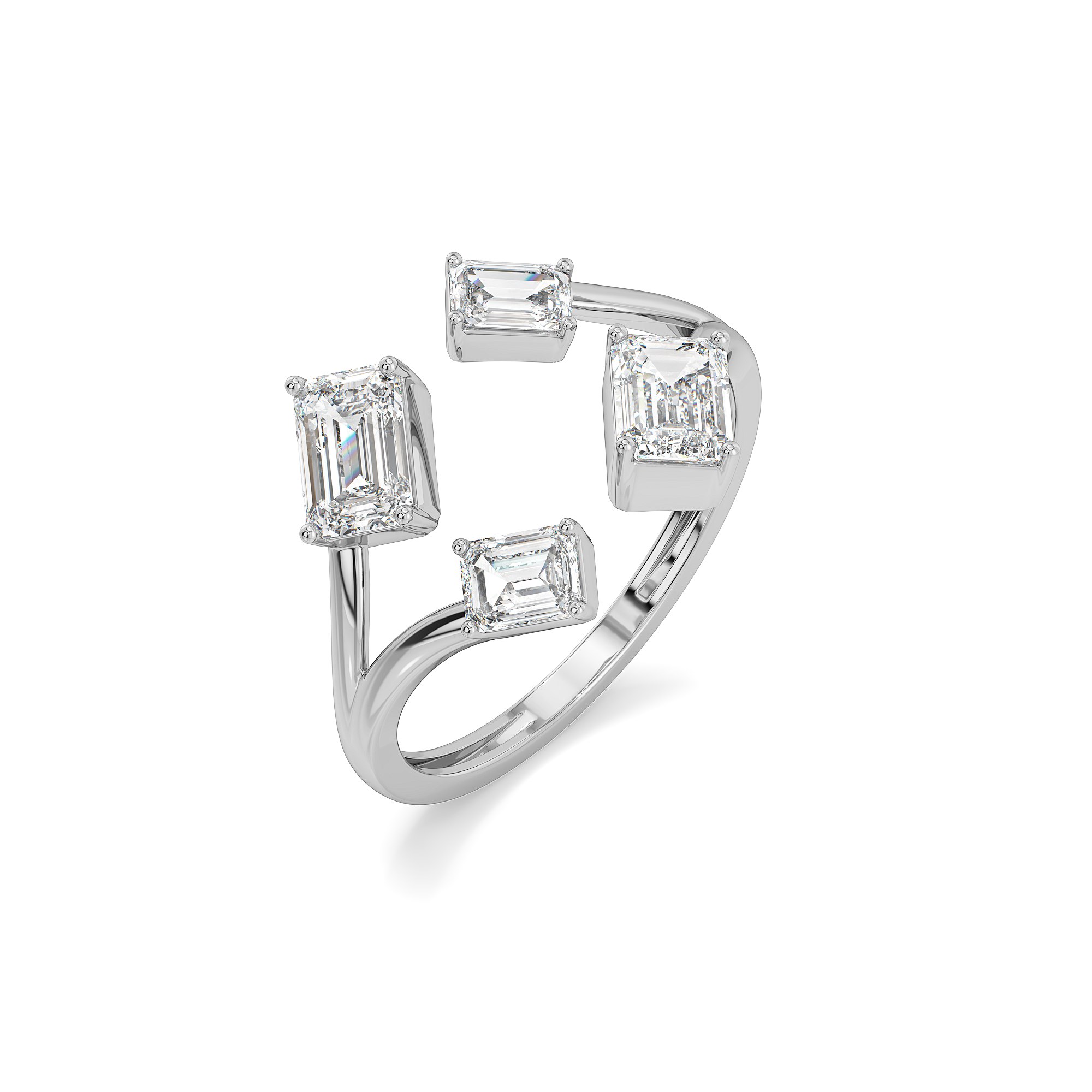 Majestic Emeralds - Pure Gold Lab Diamond Ring Main image