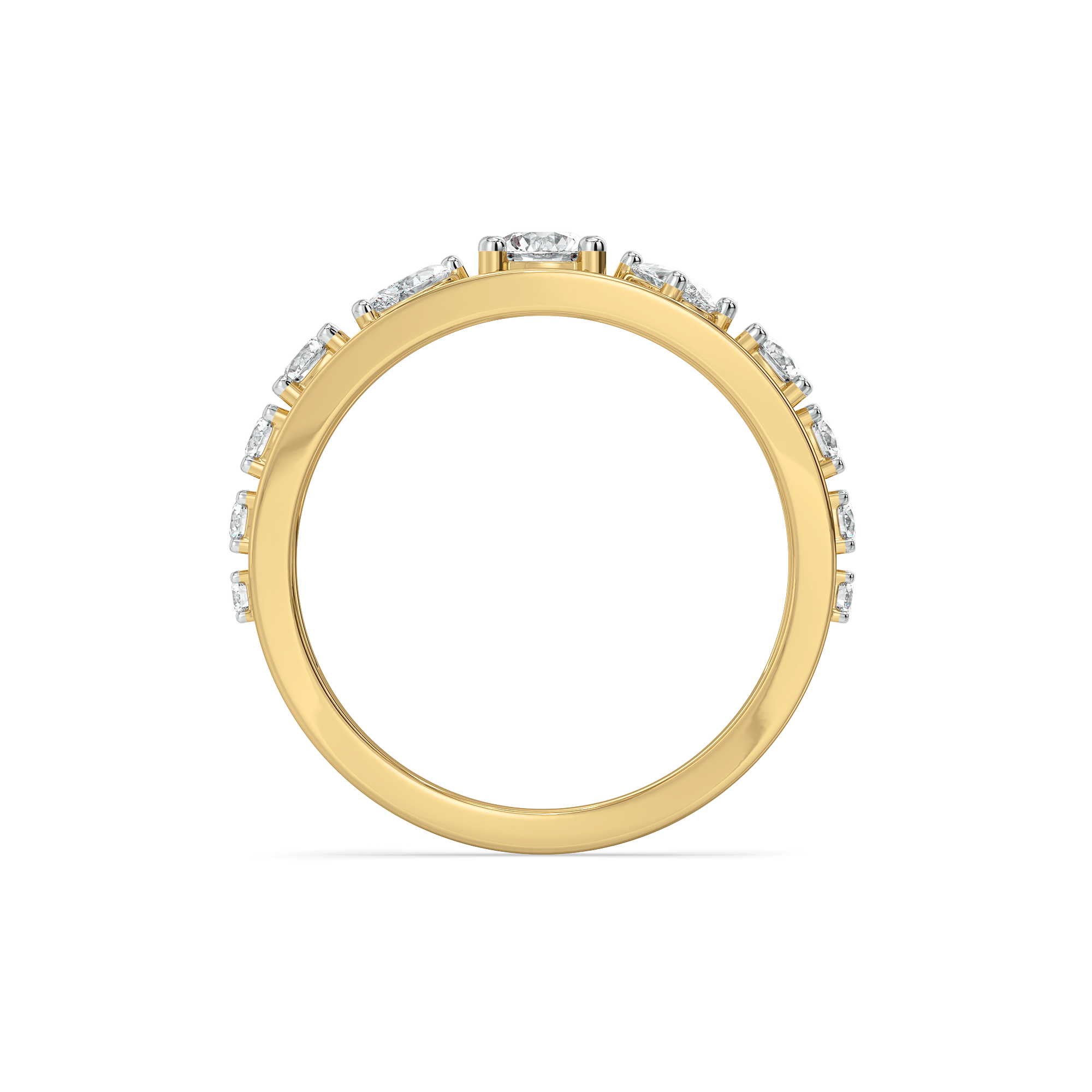 Symphony of Shapes  - Pure Gold Lab Diamond Ring