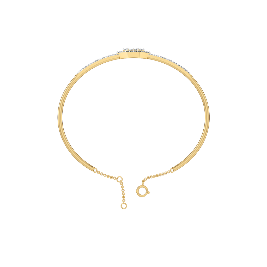 Play of Princess - Pure Gold Lab Diamond Bangle