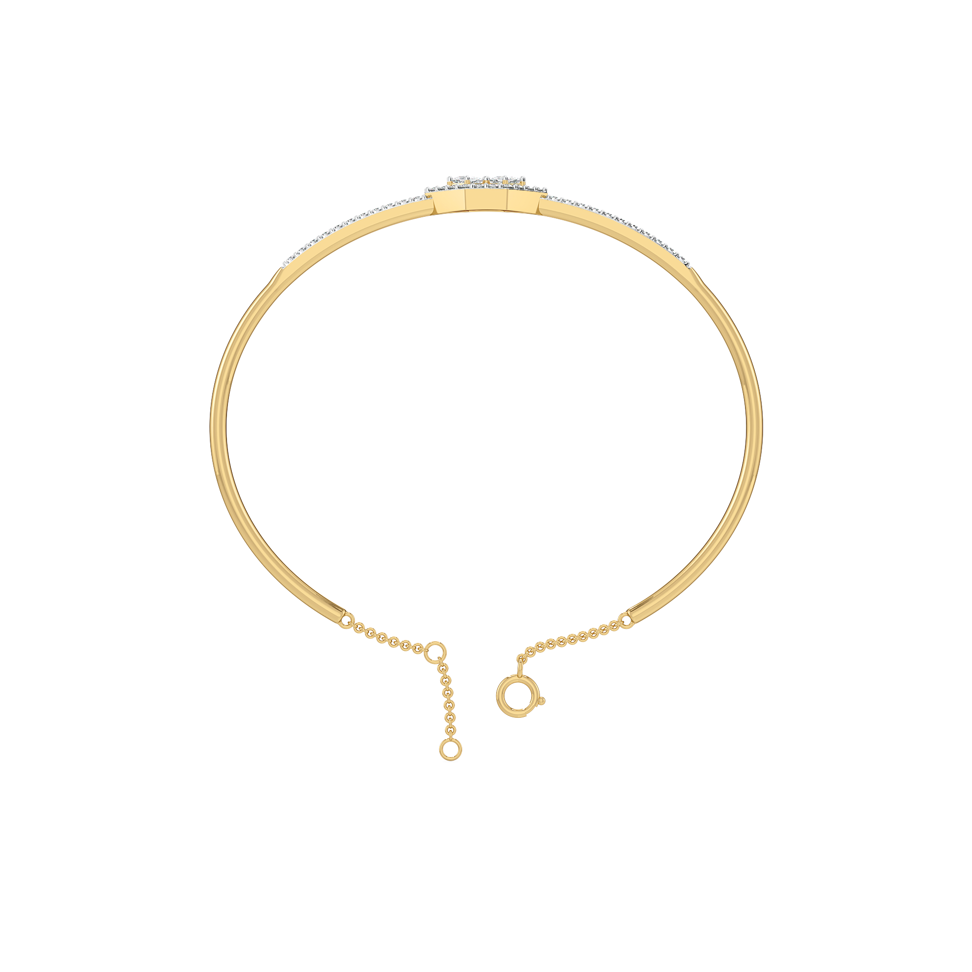 Play of Princess - Pure Gold Lab Diamond Bangle