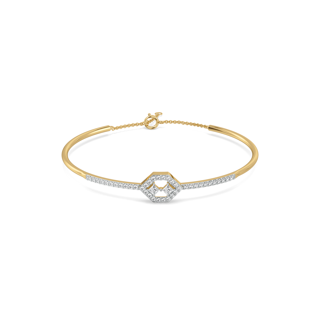 Play of Princess - Pure Gold Lab Diamond Bangle