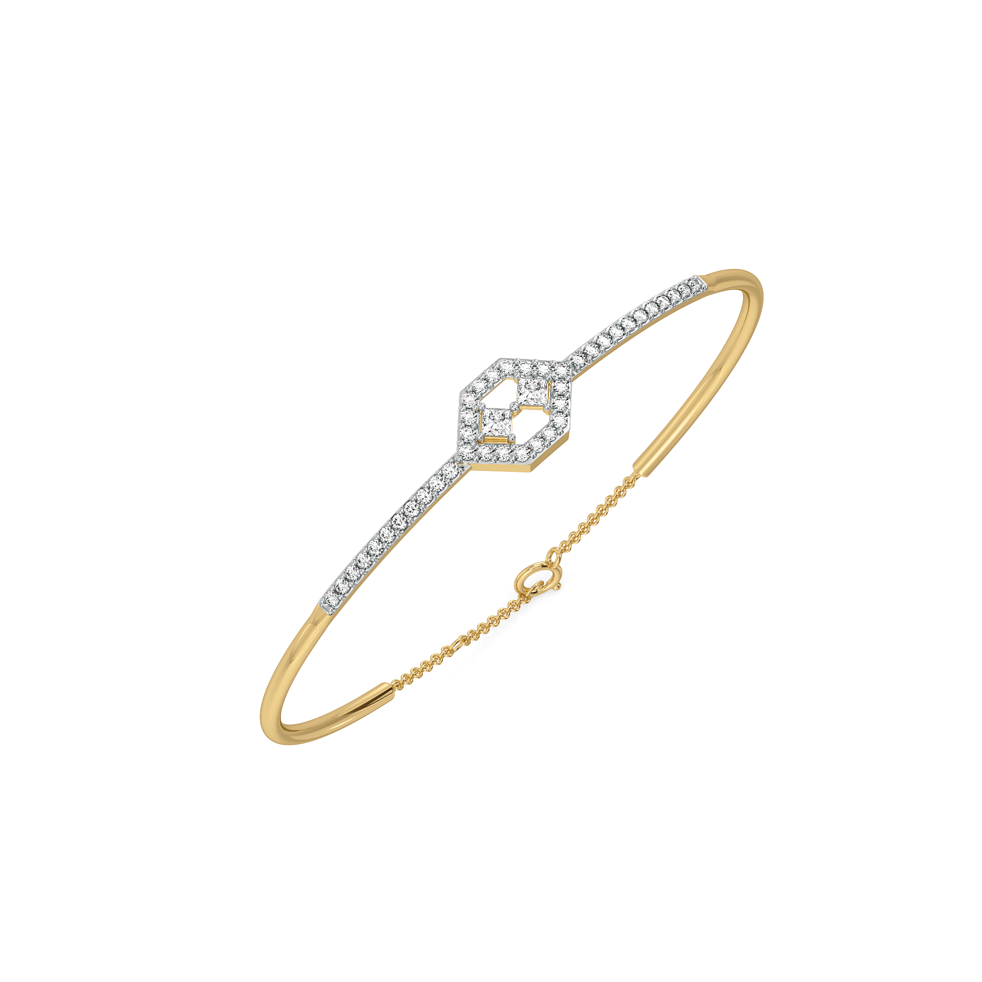 Play of Princess - Pure Gold Lab Diamond Bangle Main image