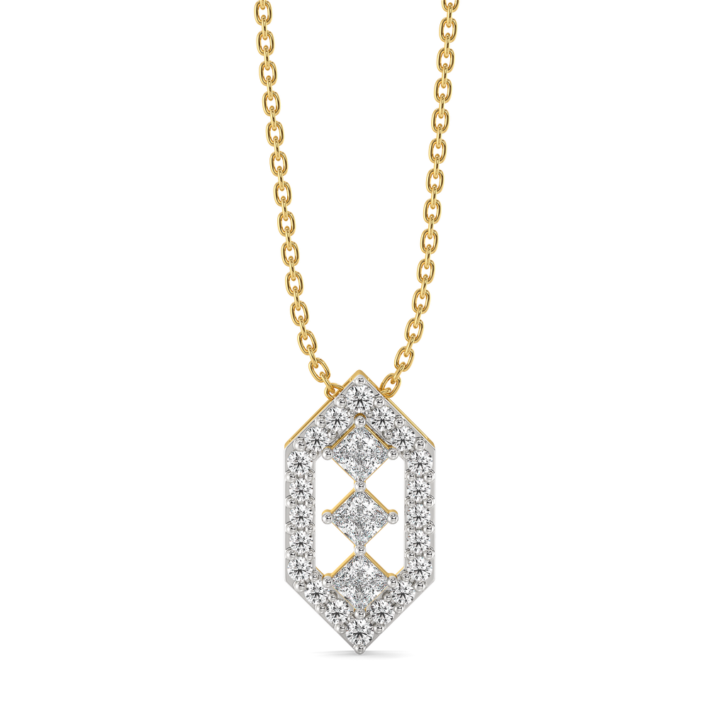 Play of Princess - Pure Gold Lab Diamond Pendant