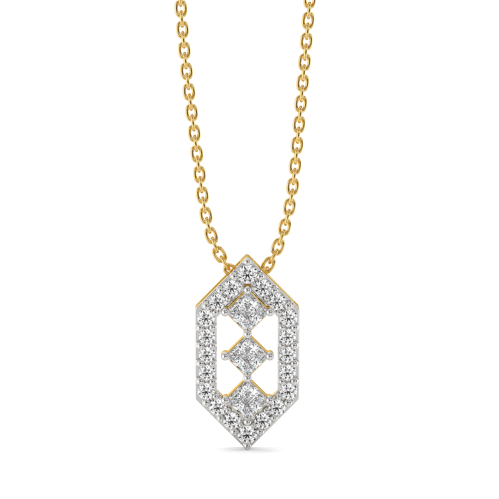 Play of Princess - Pure Gold Lab Diamond Pendant