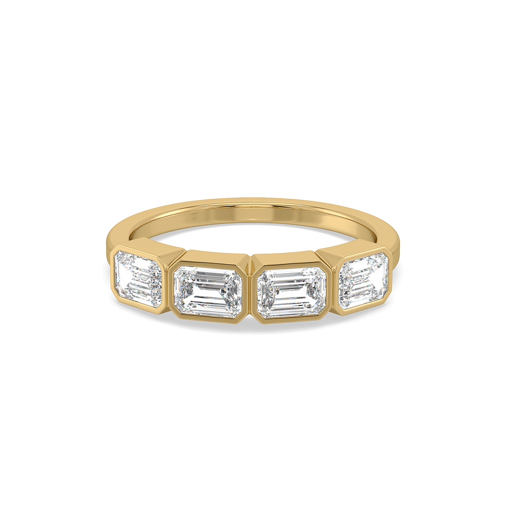 Emerald Embrace - Pure Gold Lab Diamond Solitaire Ring