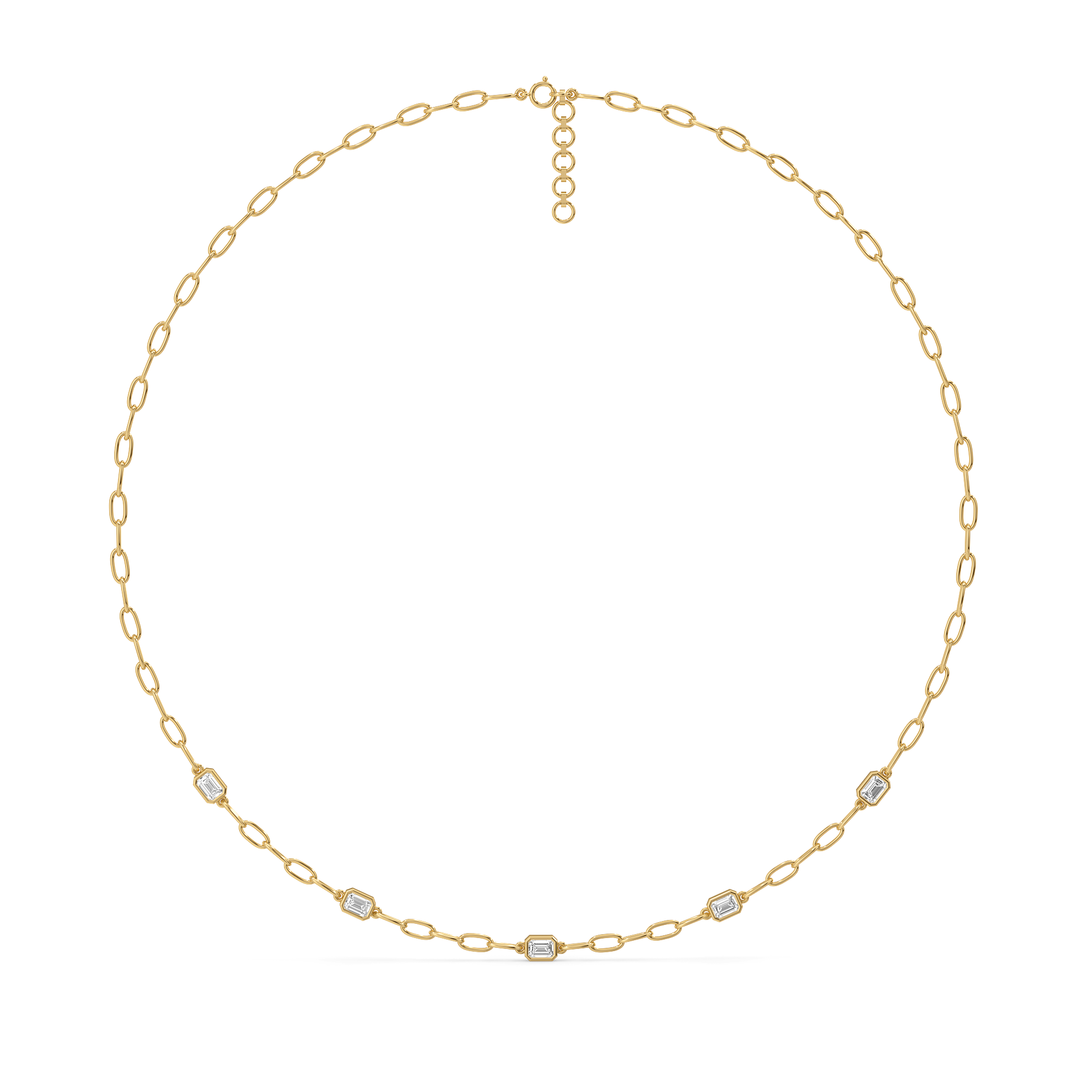 Facet Medley - Pure Gold Lab Diamond Necklace