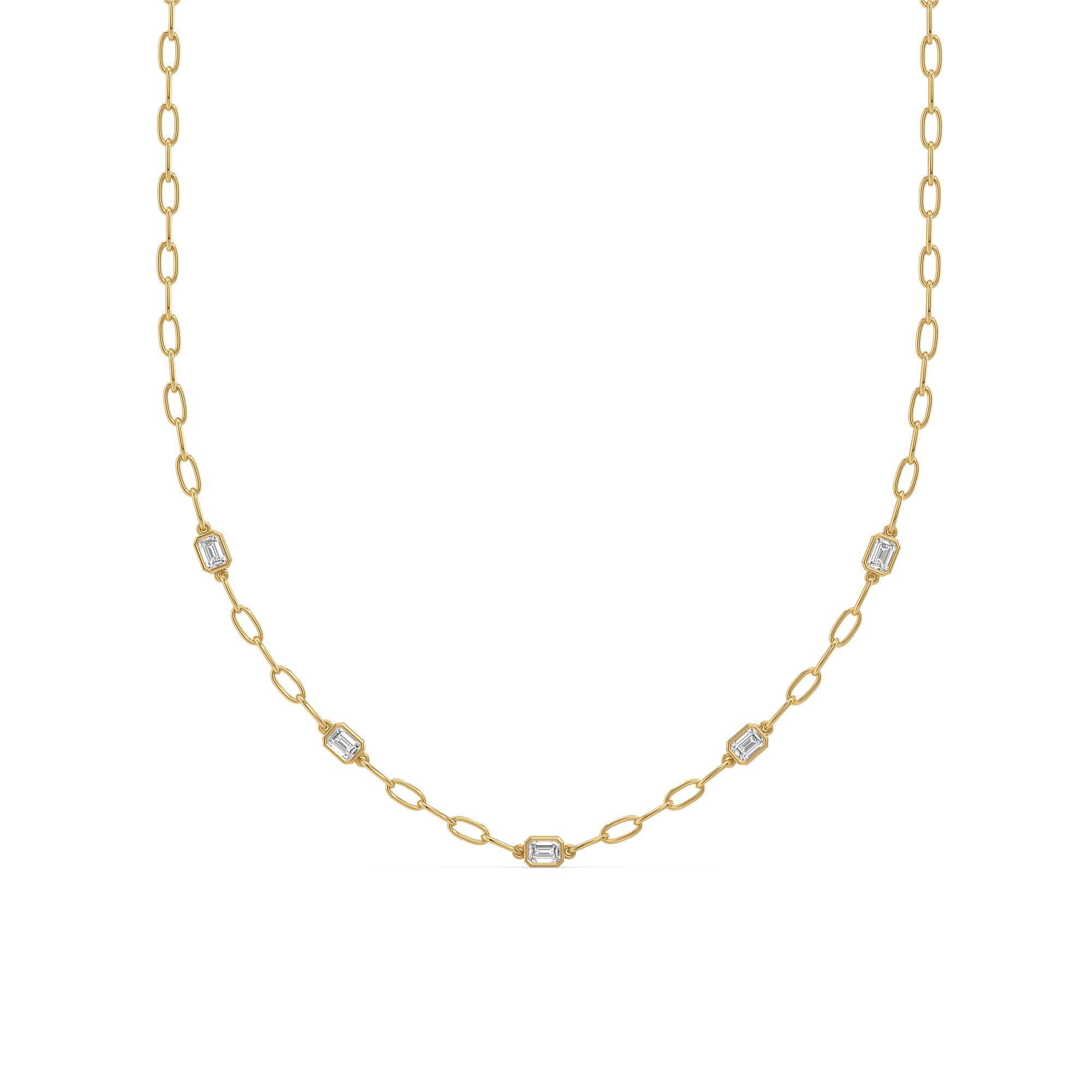 Facet Medley - Pure Gold Lab Diamond Necklace Main image