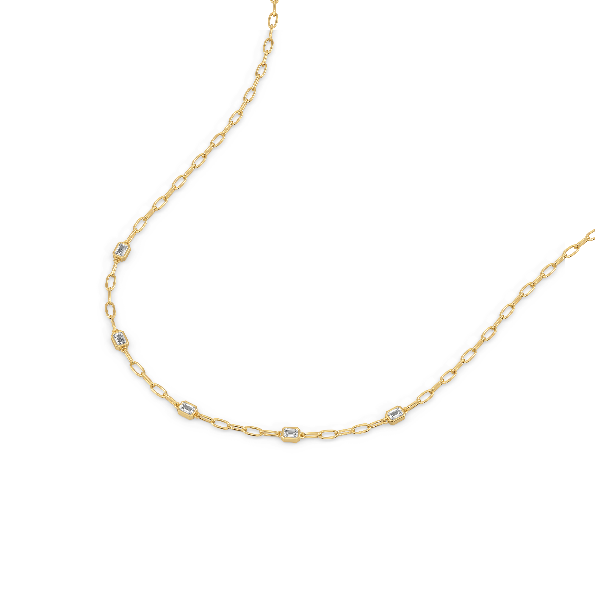 Facet Medley - Pure Gold Lab Diamond Necklace