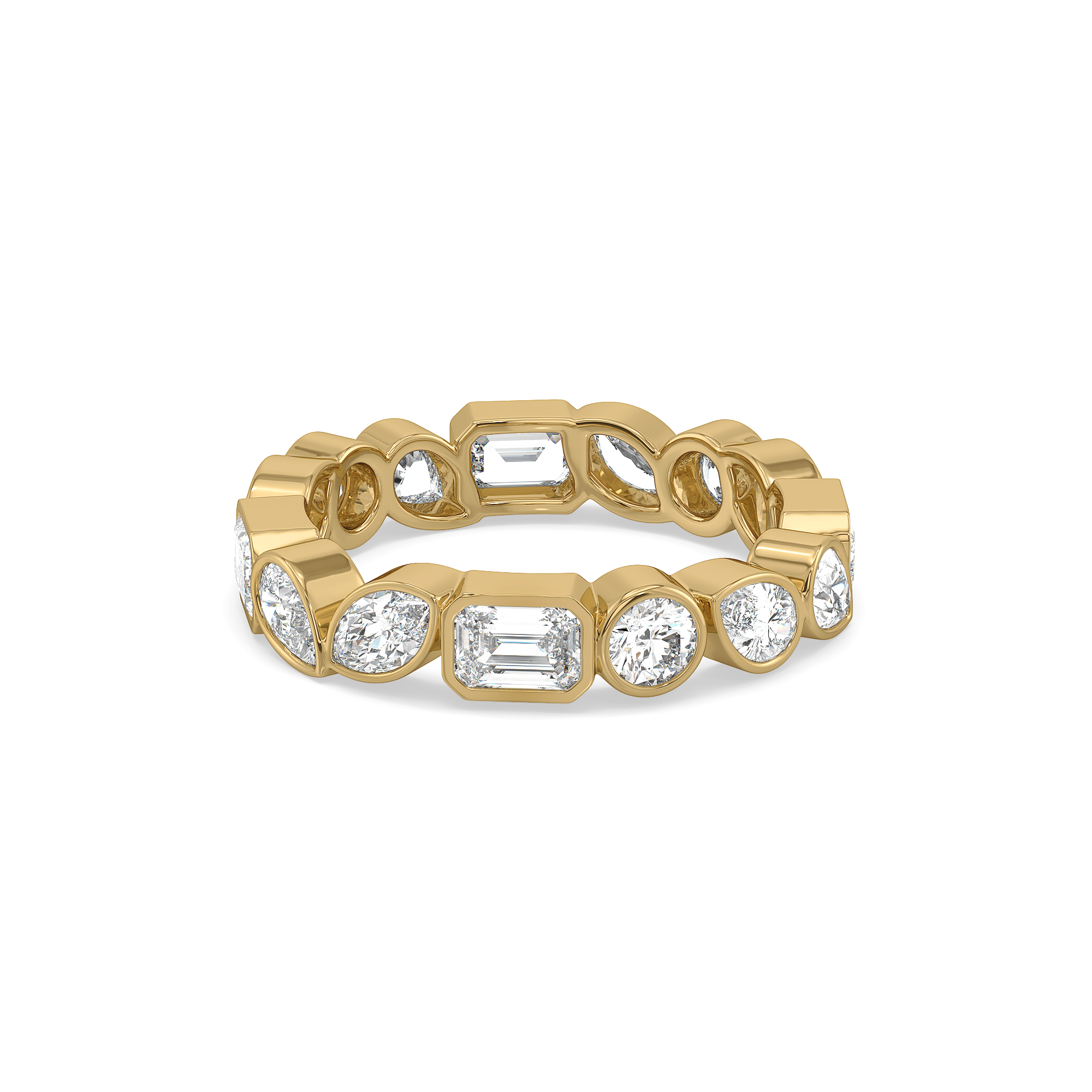 Facet Medley - Pure Gold Lab Diamond Solitaire Ring