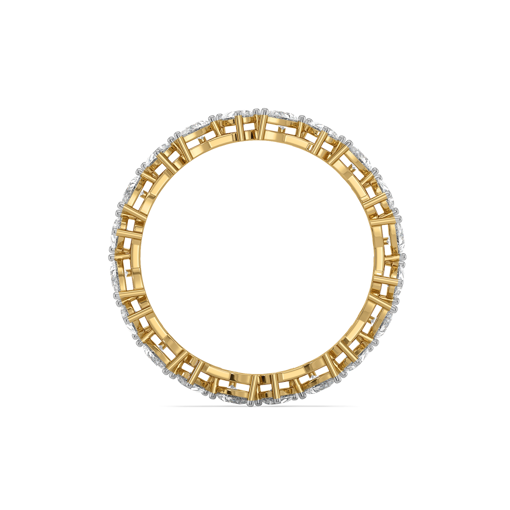 Pear Rhythm - Pure Gold Lab Diamond Solitaire Ring