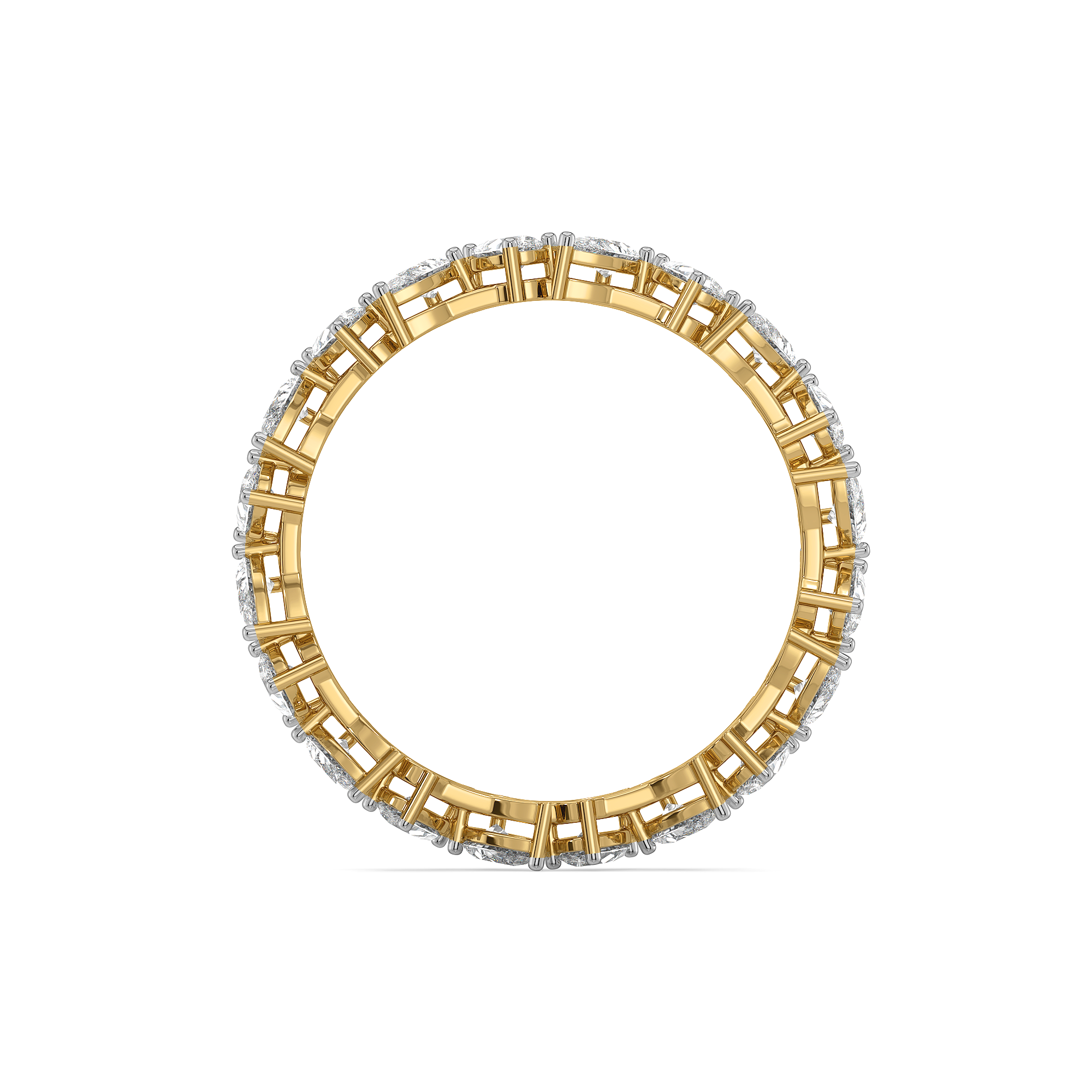 Pear Rhythm - Pure Gold Lab Diamond Solitaire Ring
