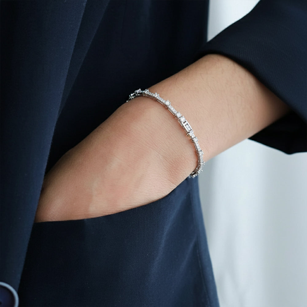 Sparkline - Pure Gold Lab Diamond Tennis Bracelet Secondary image