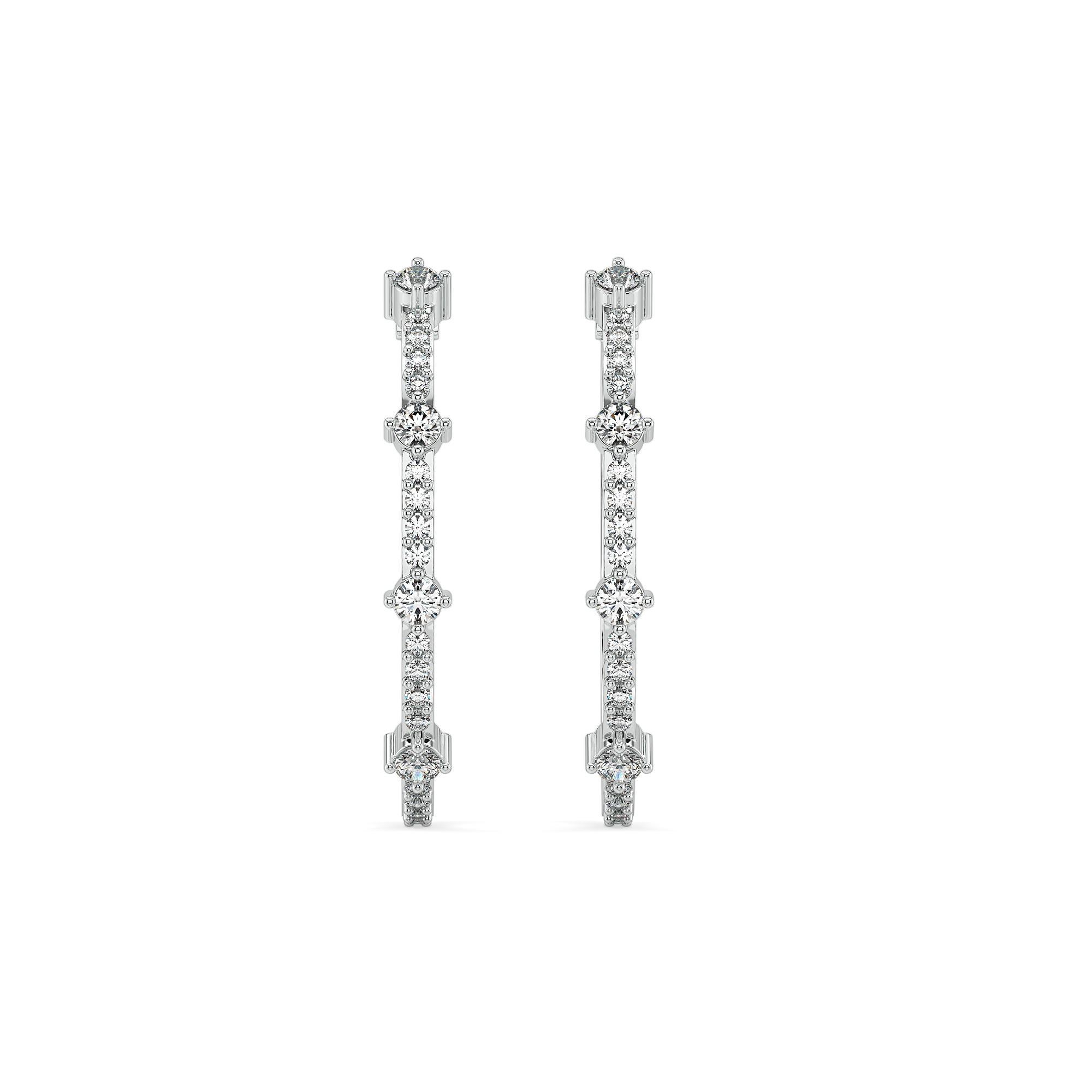 Sparkline - Pure Gold Lab Diamond Huggies Secondary image