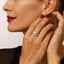 Marquise Triad Studs - Pure Gold Lab Diamond Earrings