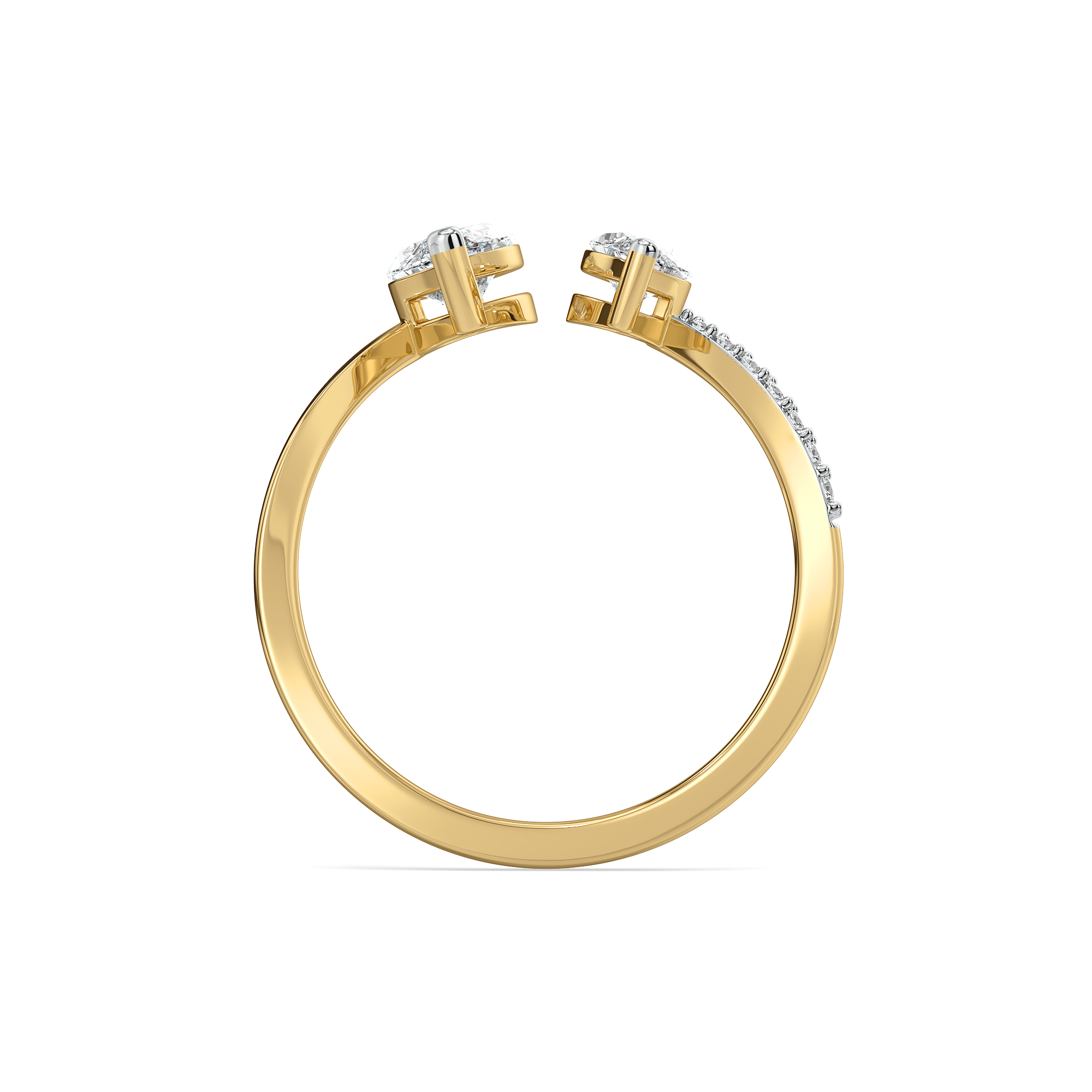Marquise Drama - Pure Gold Lab Diamond Ring