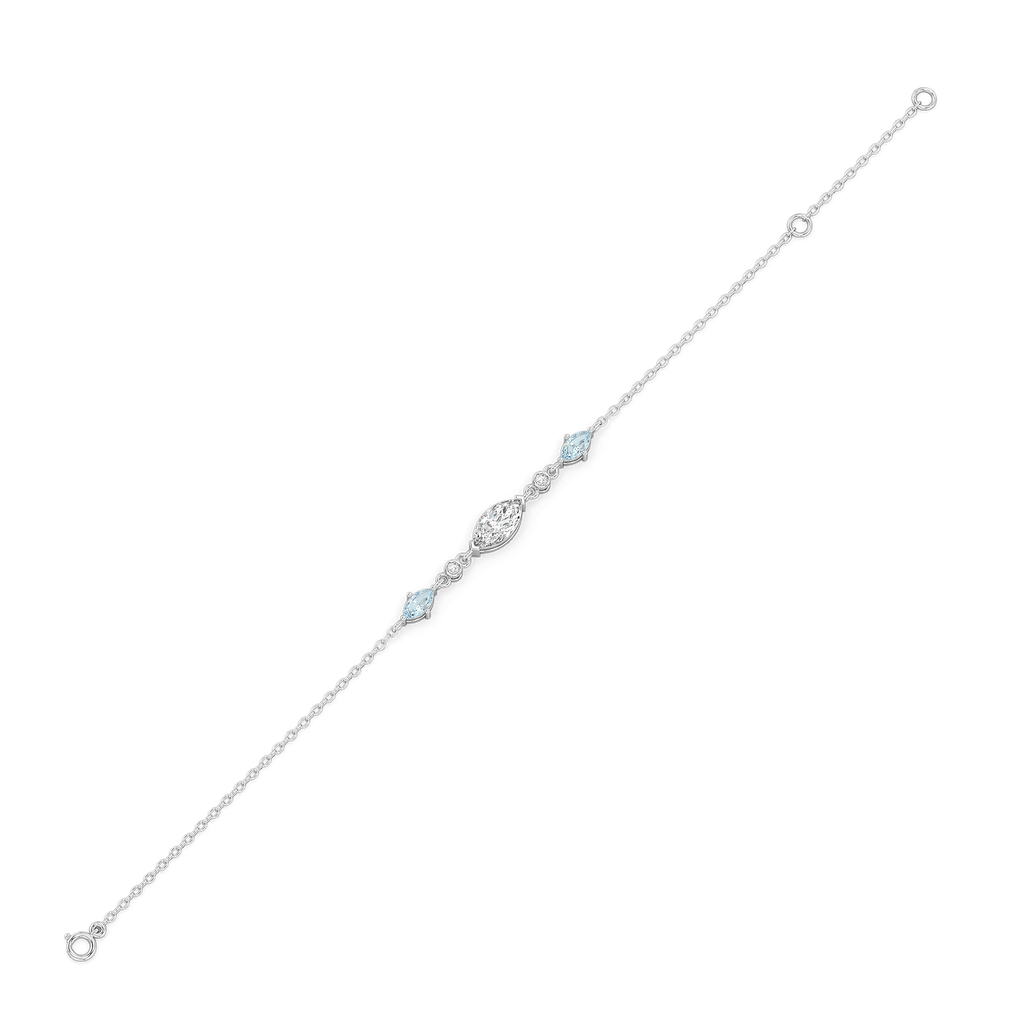 Marquise Mist - Pure Gold Lab Diamond Bracelet