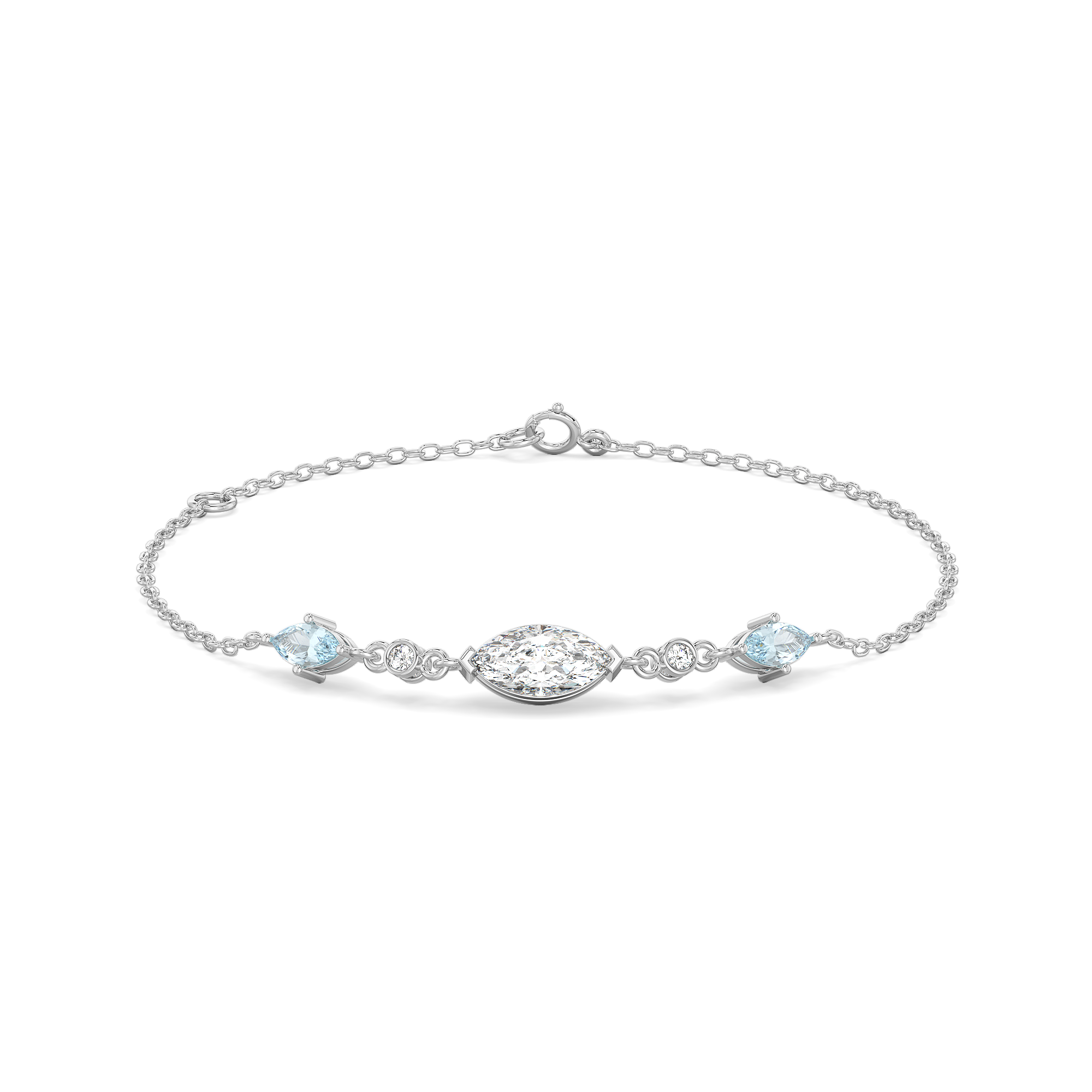 Marquise Mist - Pure Gold Lab Diamond Bracelet Main image
