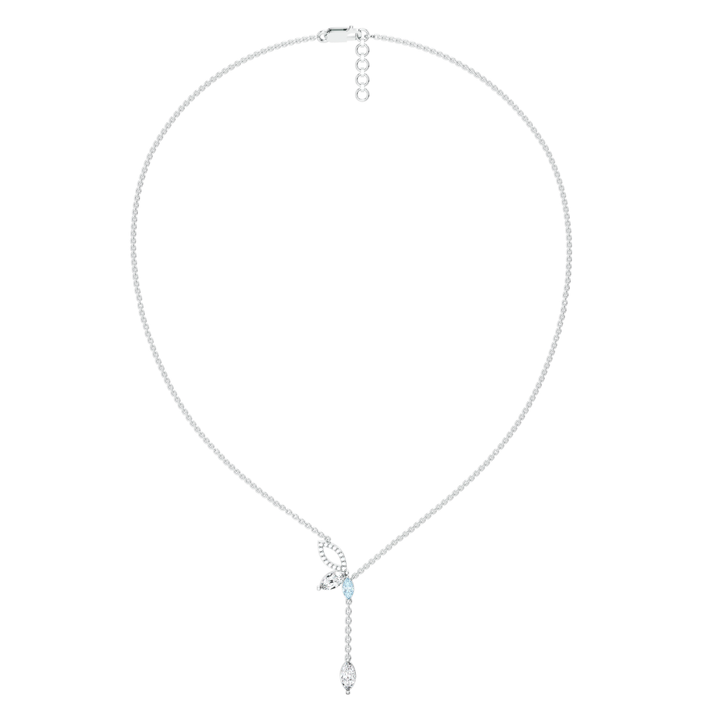 Marquise Mist - Pure Gold Lab Diamond Necklace