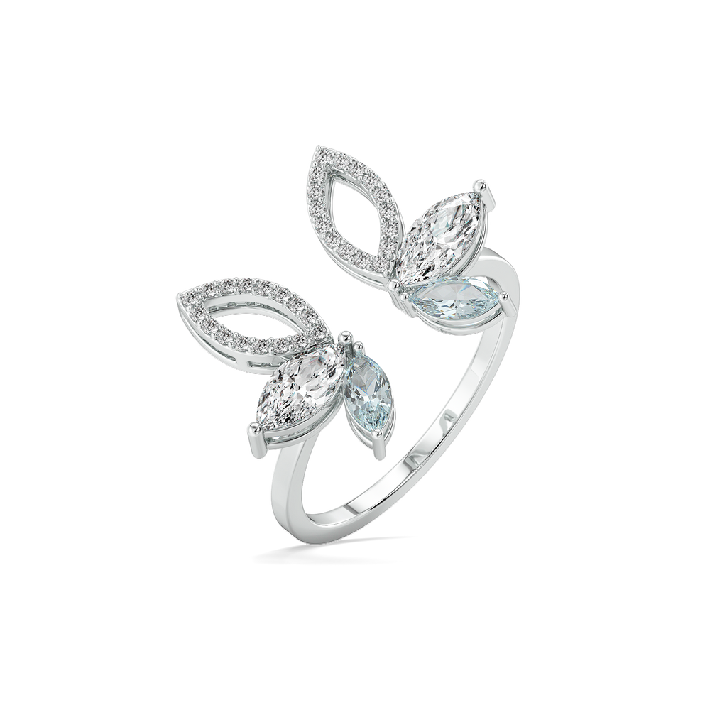 Marquise Mist - Pure Gold Lab Diamond Ring