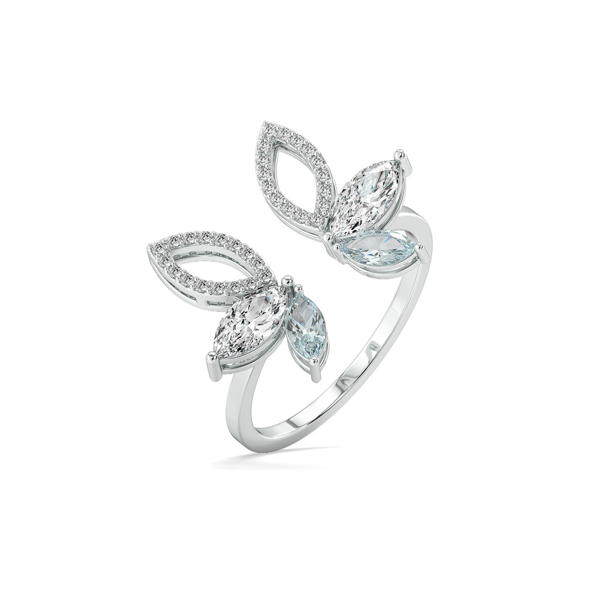 Marquise Mist - Pure Gold Lab Diamond Ring