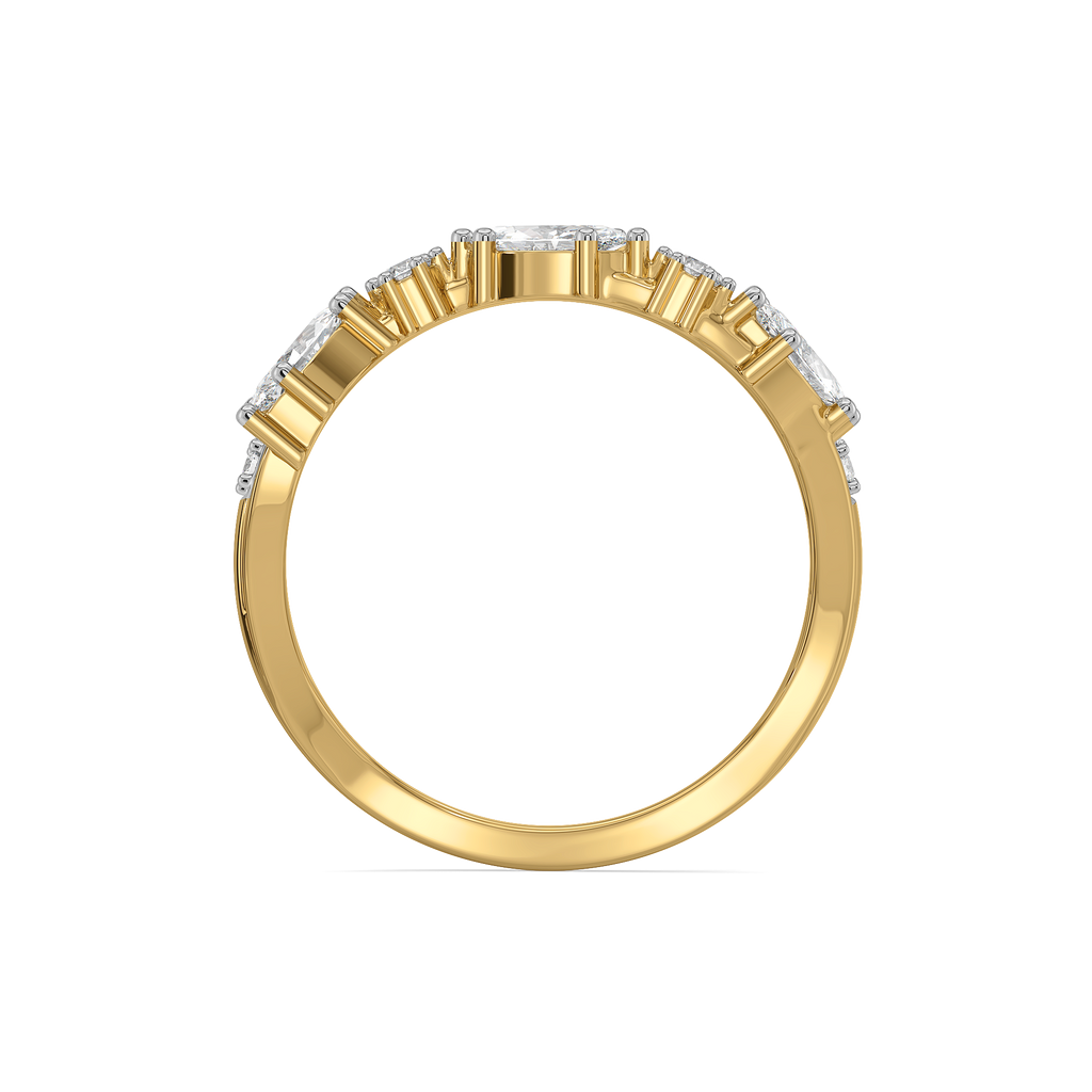 Draped in Marquise - Pure Gold Lab Diamond Ring