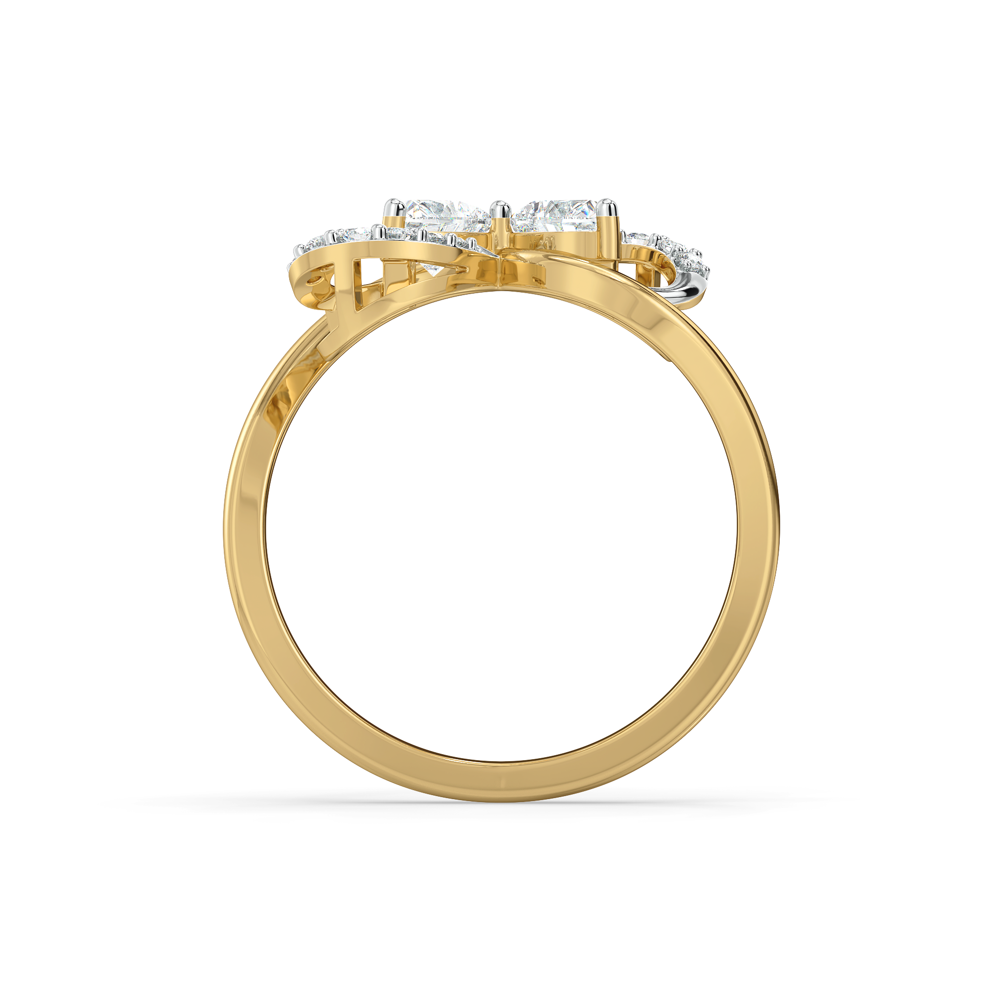 Tied in Love - Pure Gold Lab Diamond Solitaire Ring