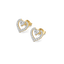 Twinkle Heart - Pure Gold Lab Diamond Stud Earrings