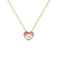 Rosé Heart - Pure Gold Lab Diamond Necklace