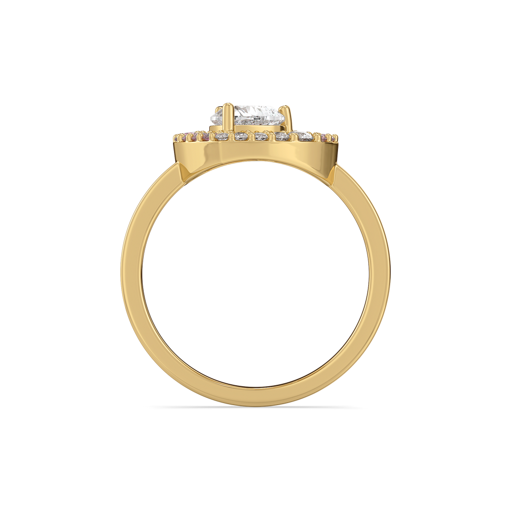 Rosé Heart - Pure Gold Lab Diamond Rings