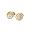 Oval Serenity - Pure Gold Lab Diamond Earrings