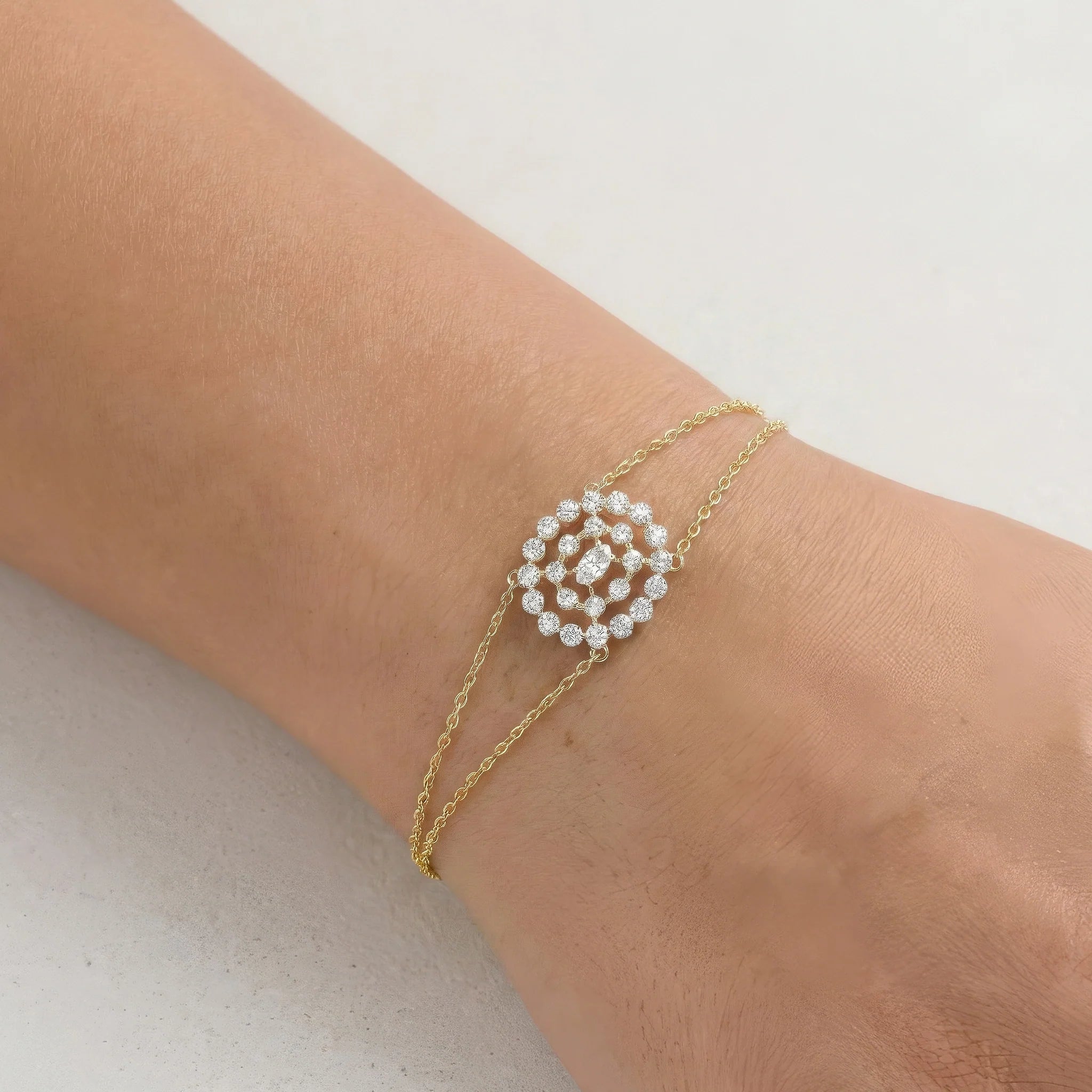 Oval Radiance - Pure Gold Lab Diamond Solitaire Bracelet Secondary image