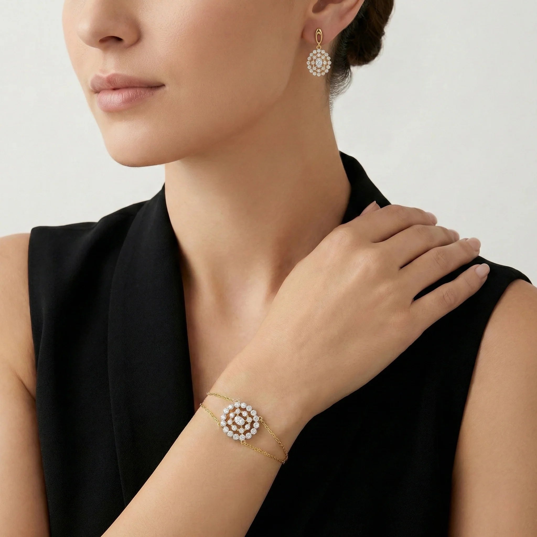Oval Radiance - Pure Gold Lab Diamond Solitaire Bracelet