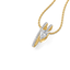 Soft Pearline - Pure Gold Lab Diamond Solitaire Pendant
