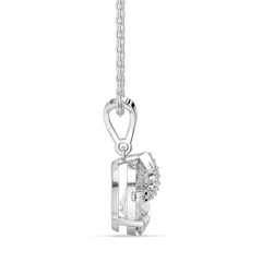 Overlaced in Pear - Pure Gold Lab Diamond Solitaire Pendant