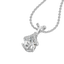 Overlaced in Pear - Pure Gold Lab Diamond Solitaire Pendant