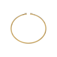 Forever Emerald - Pure Gold Lab Diamond Solitaire Bangle