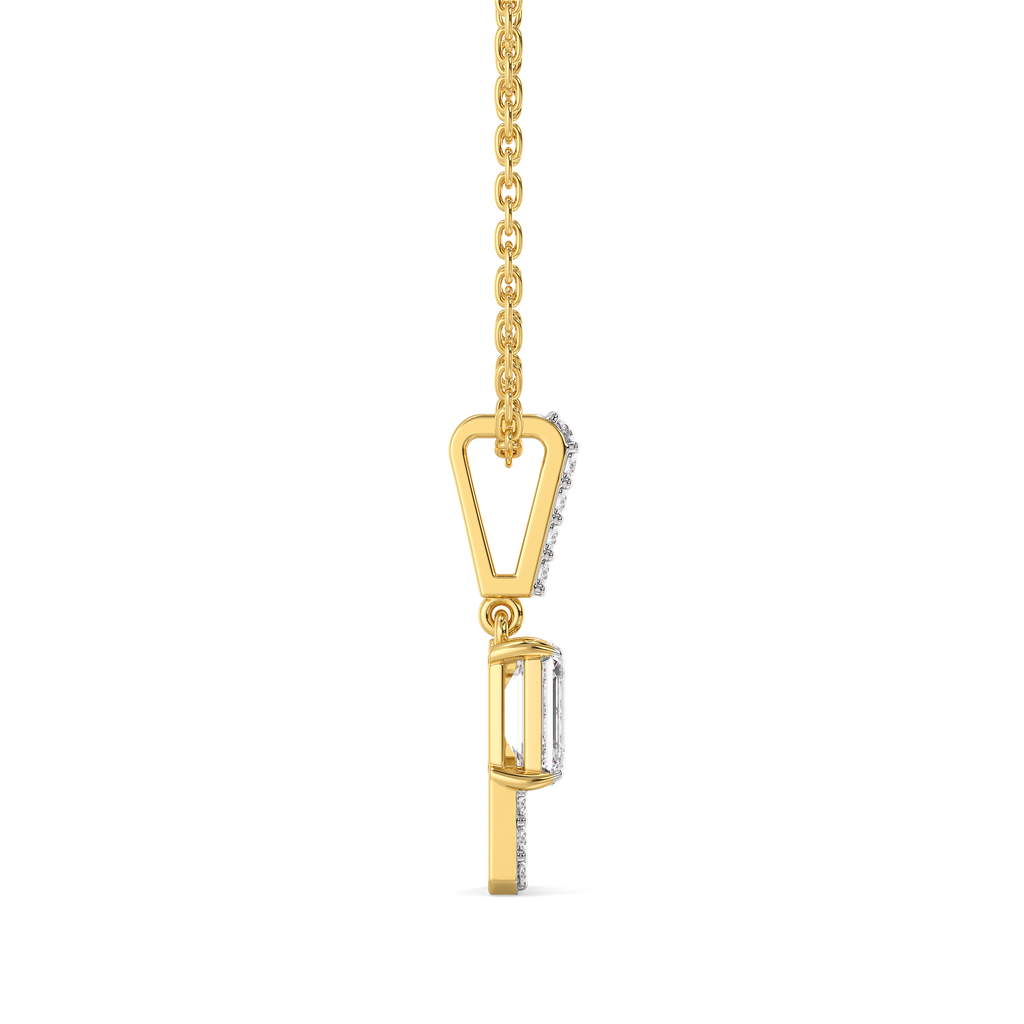 Forever Emerald - Pure Gold Lab Diamond Solitaire Pendant