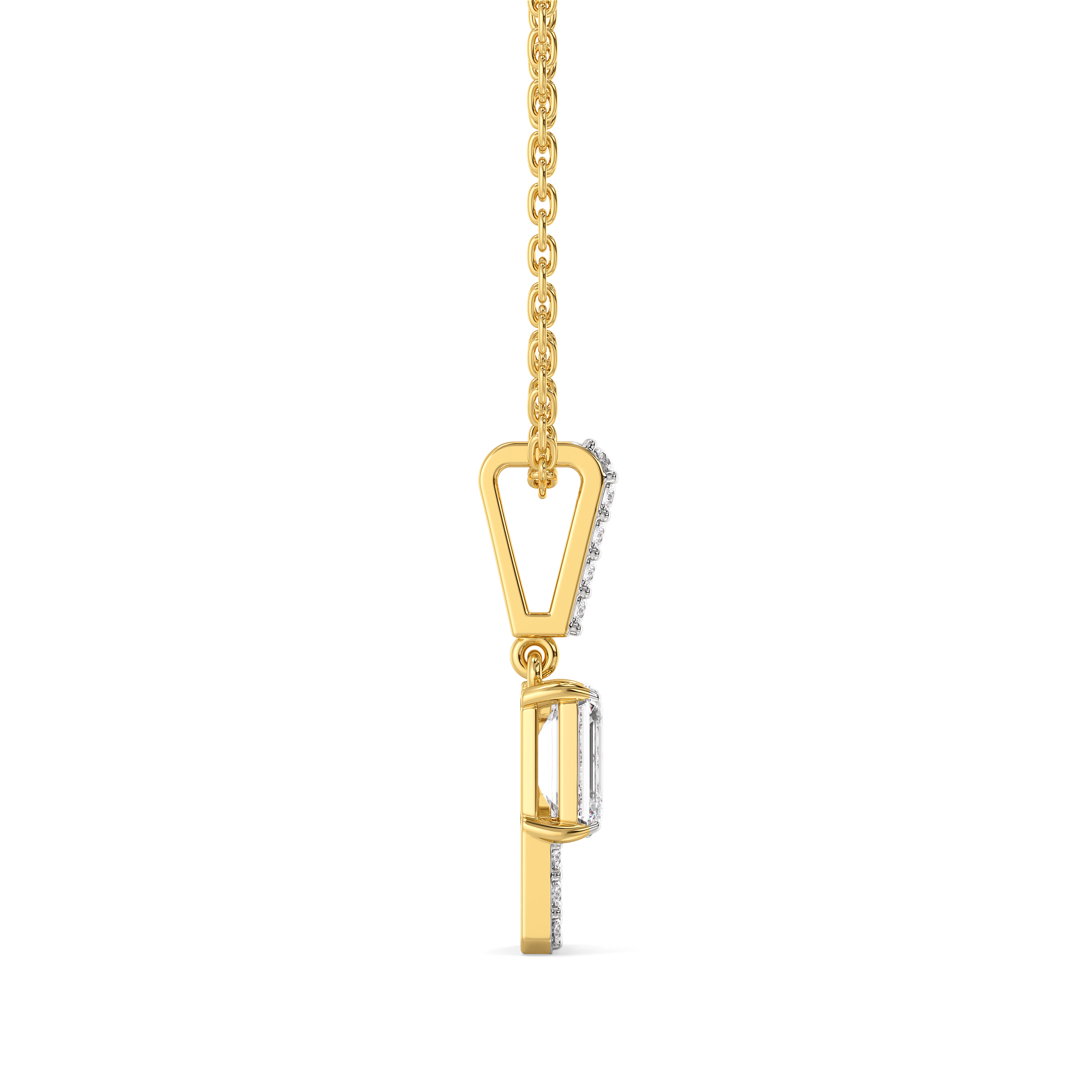 Forever Emerald - Pure Gold Lab Diamond Solitaire Pendant